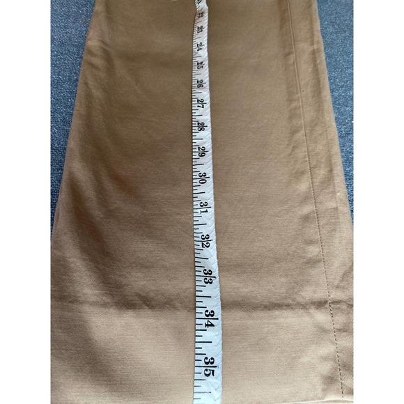 Talbots the Perfect Crop curvy fit Women’s pants size 10 tan cotton summer crop - Picture 12 of 13